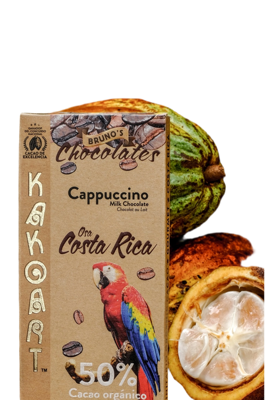 BARRA CHOCOLATE CAPPUCINO 50% BRUNOS 50G