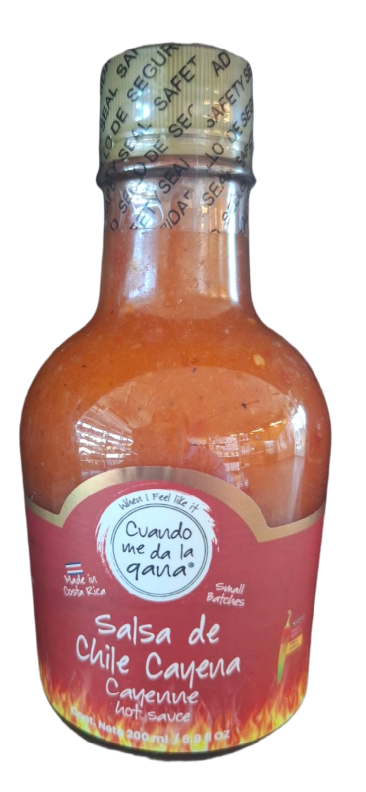 SALSA CHILE CAYENA CUANDO ME DA LA GANA 200ML