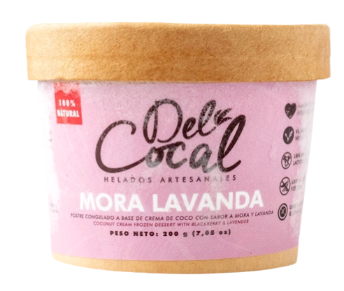 HELADO MORA LAVANDA DEL COCAL 200G