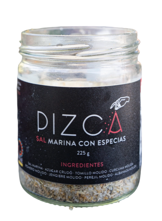 SAL MARINA CON ESPECIES PIZCA FRASCO 225G