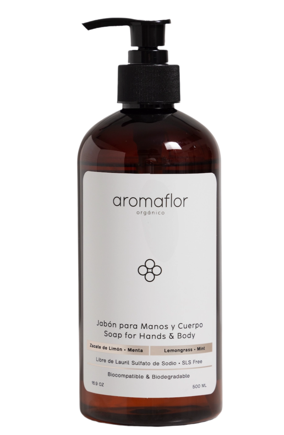 JABON ZACATE LIMÓN MENTA AROMAFLOR 500mL