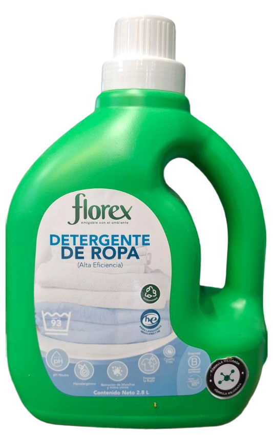 DETERGENTE ROPA ALTA EFICIENCIA FLOREX 2.8L