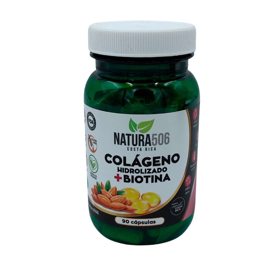 CÁPSULAS COLÁGENO HIDROLIZADO CON BIOTINA 90 CÁPSULAS
