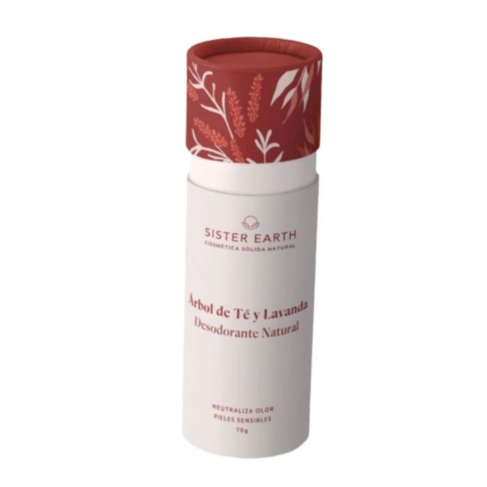 DESODORANTE ÁRBOL TE Y LAVANDA SISTER EARTH 60G