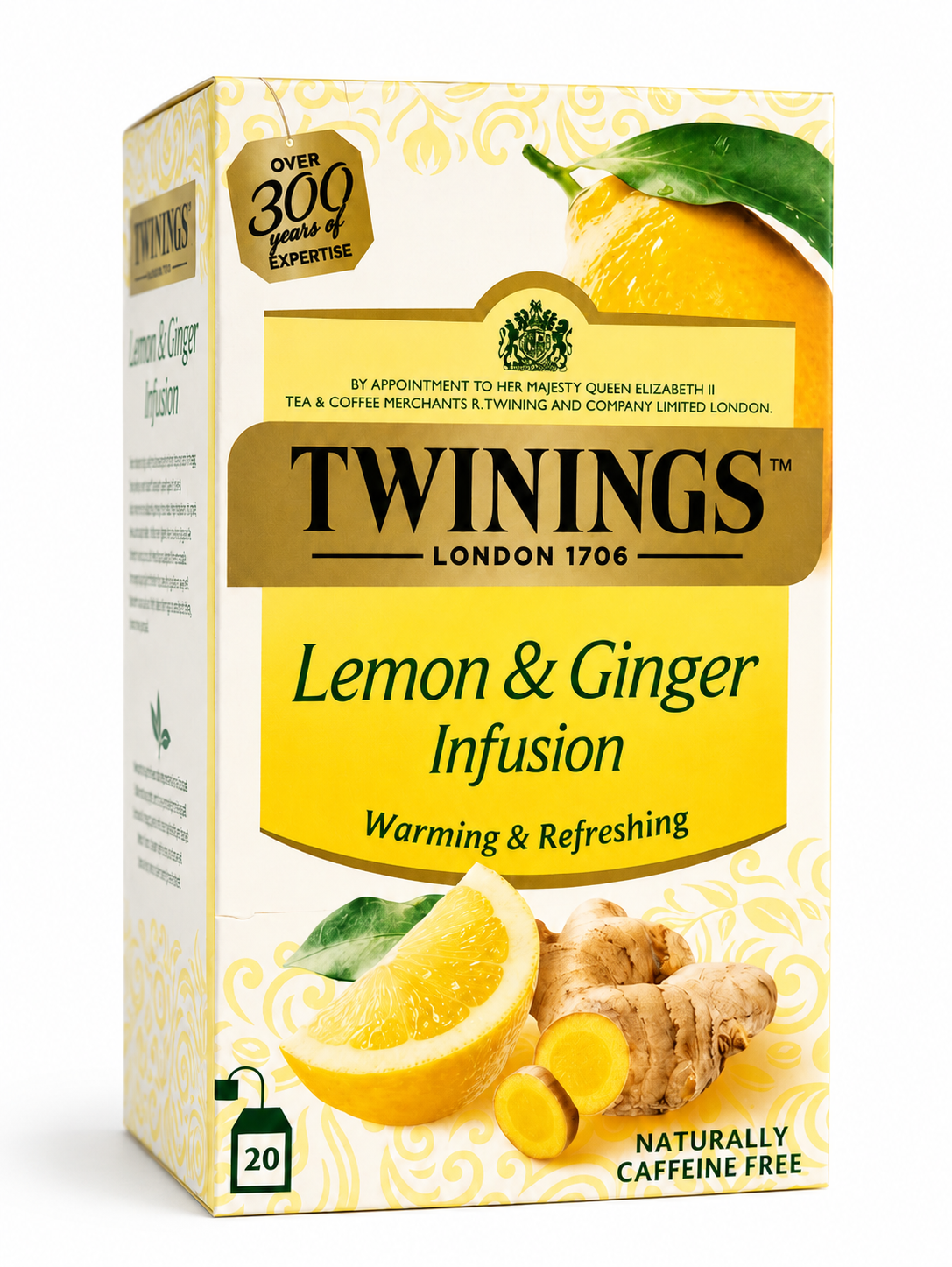 INFUSIÓN LIMÓN Y JENGIBRE TWININGS OF LONDON 20 UNIDADES