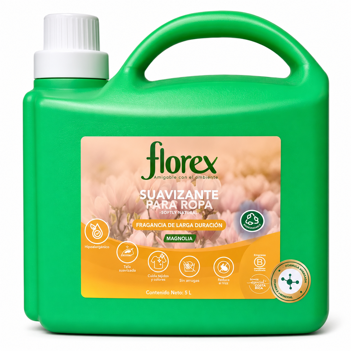 SUAVIZANTE ROPA MAGNOLIA FLOREX 5L