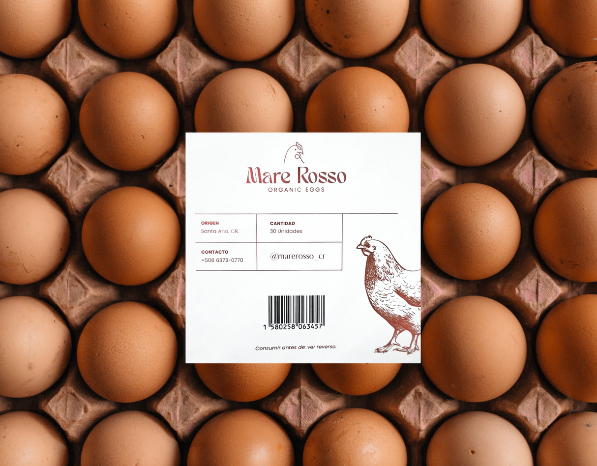 HUEVOS 30 UNIDADES PASTOREO PREMIUM ORGÁNICO MARE ROSSO