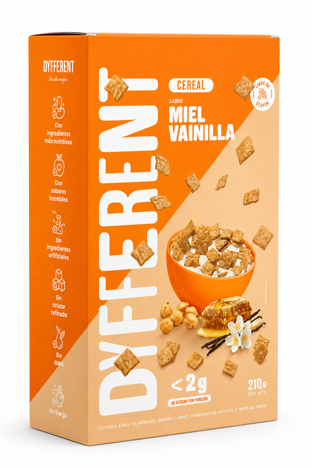 CEREAL MIEL VAINILLA DYFFERENT 210g