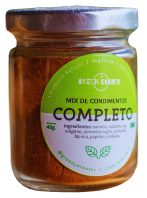 MIX CONDIMENTOS COMPLETO GREEN CORNER  FRASCO 40G