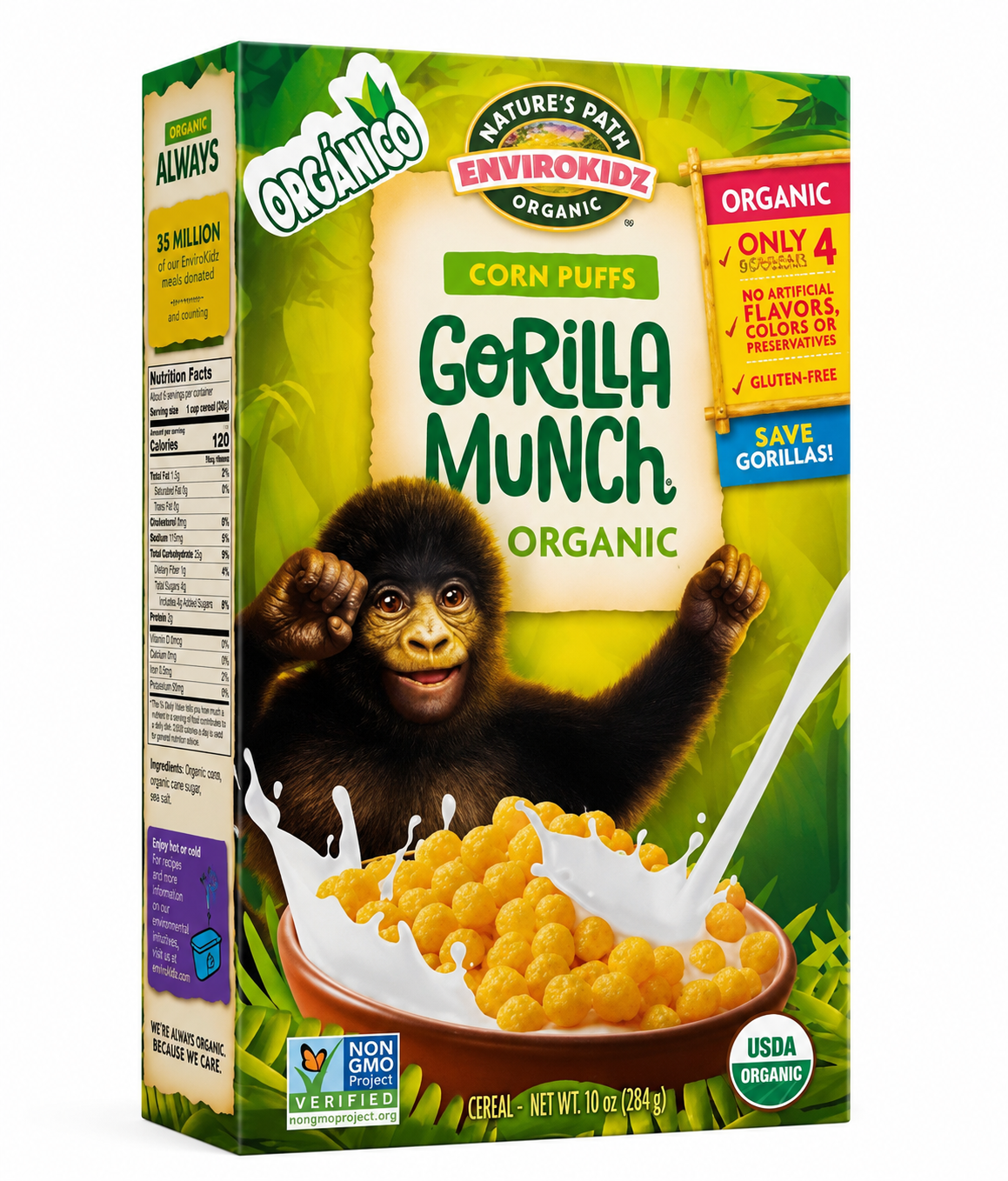 CEREAL GORILLA MUNCH NATURE PATH 284G