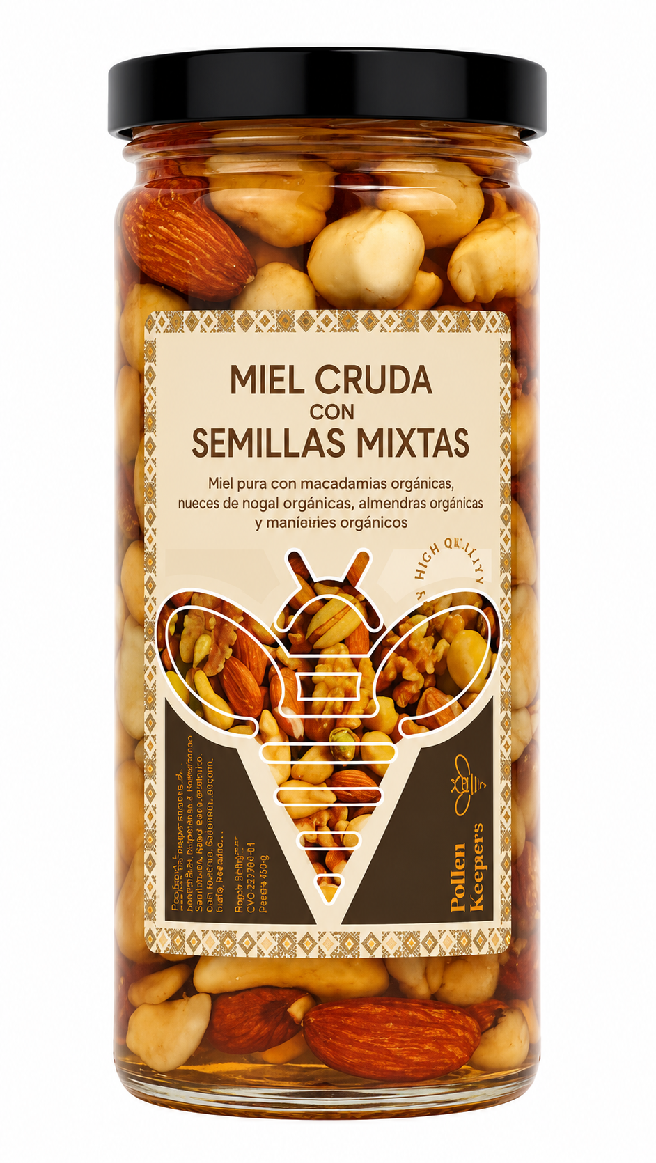 MIEL CRUDA SEMILLAS MIXTA POLLEN KEEPERS 330g