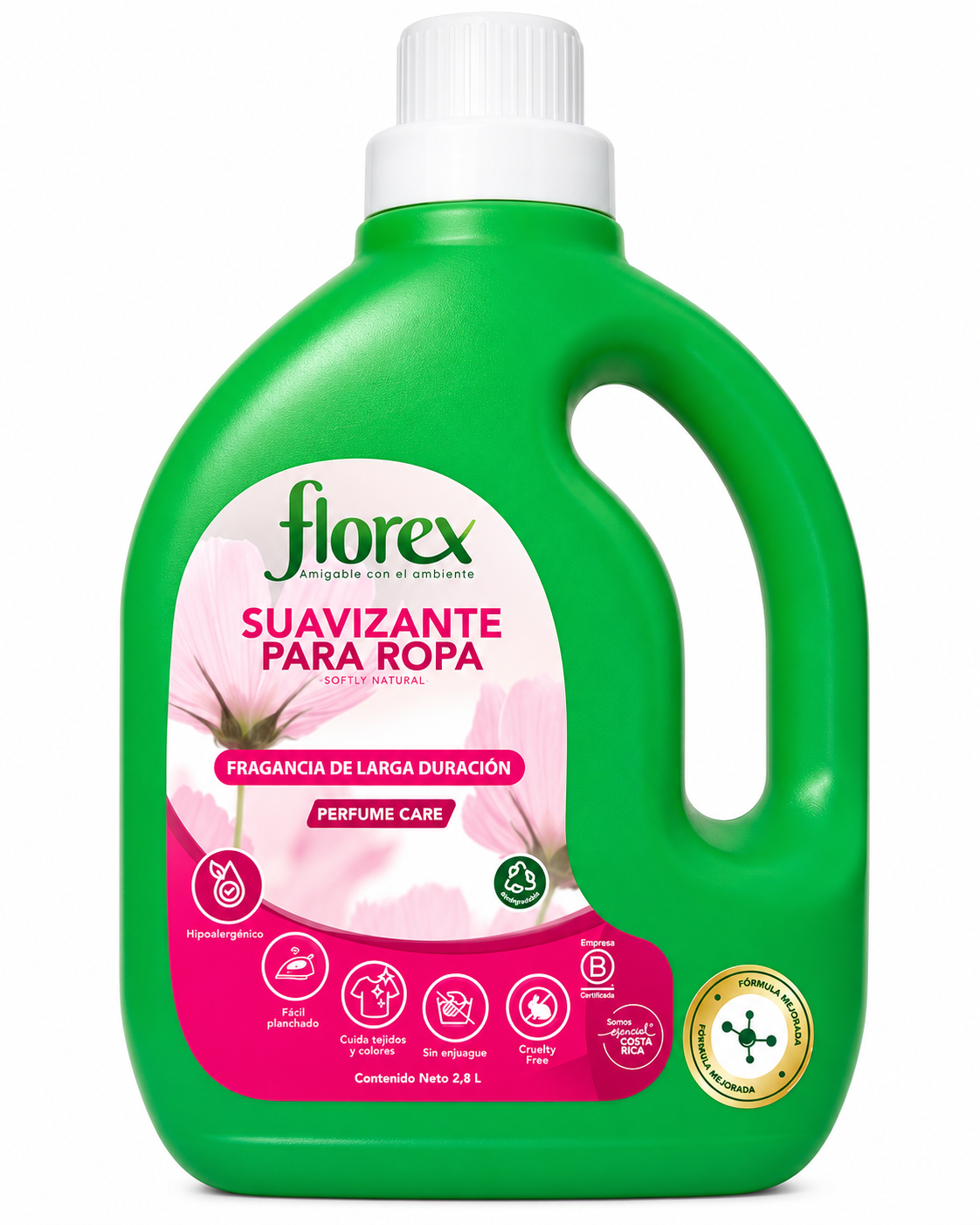 SUAVIZANTE ROPA PERFUME CARE 2.8L FLOREX