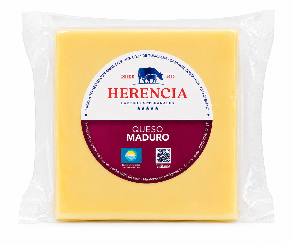 QUESO TURRIALBA MADURO LA HERENCIA 500G