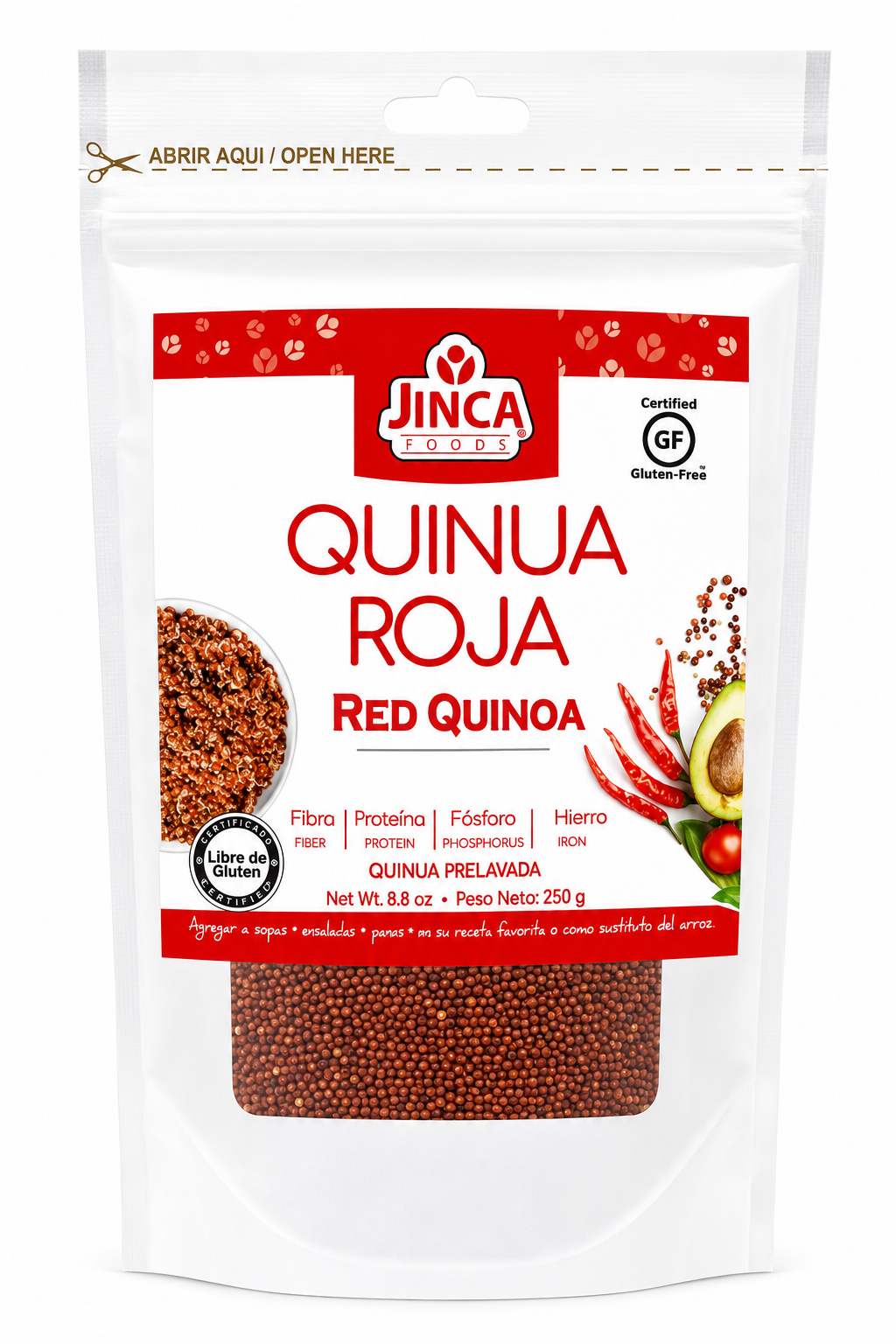 QUINOA ROJA JINCA 250G