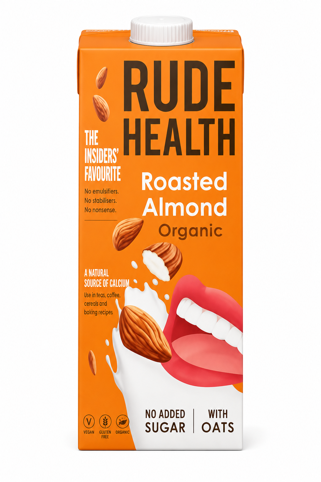 LECHE ORGÁNICA DE ALMENDRA TOSTADA RUDE HEALTH 1L