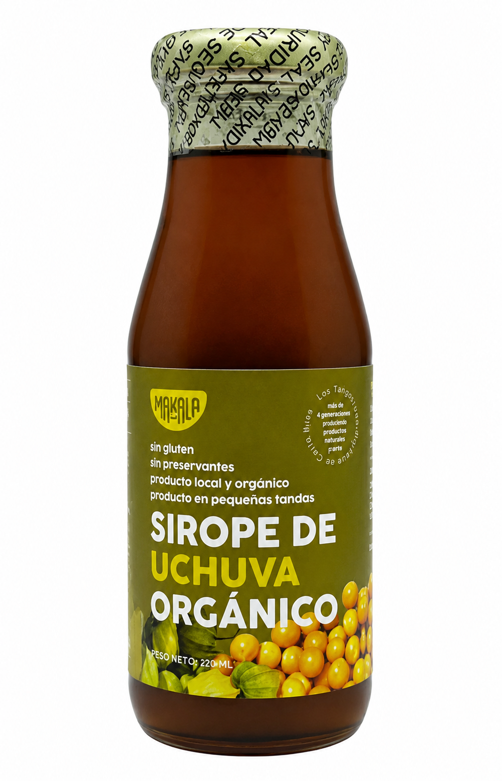 SIROPE DE UCHUVA ORGÁNICO MAKALA 220ML