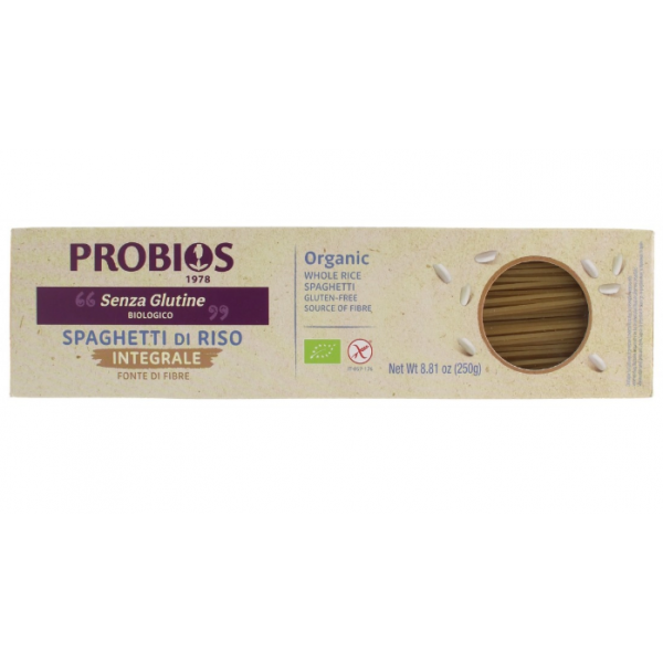 SPAGUETTI  DI RISO INTEGRALE ORGANIC PROBIOS 250G