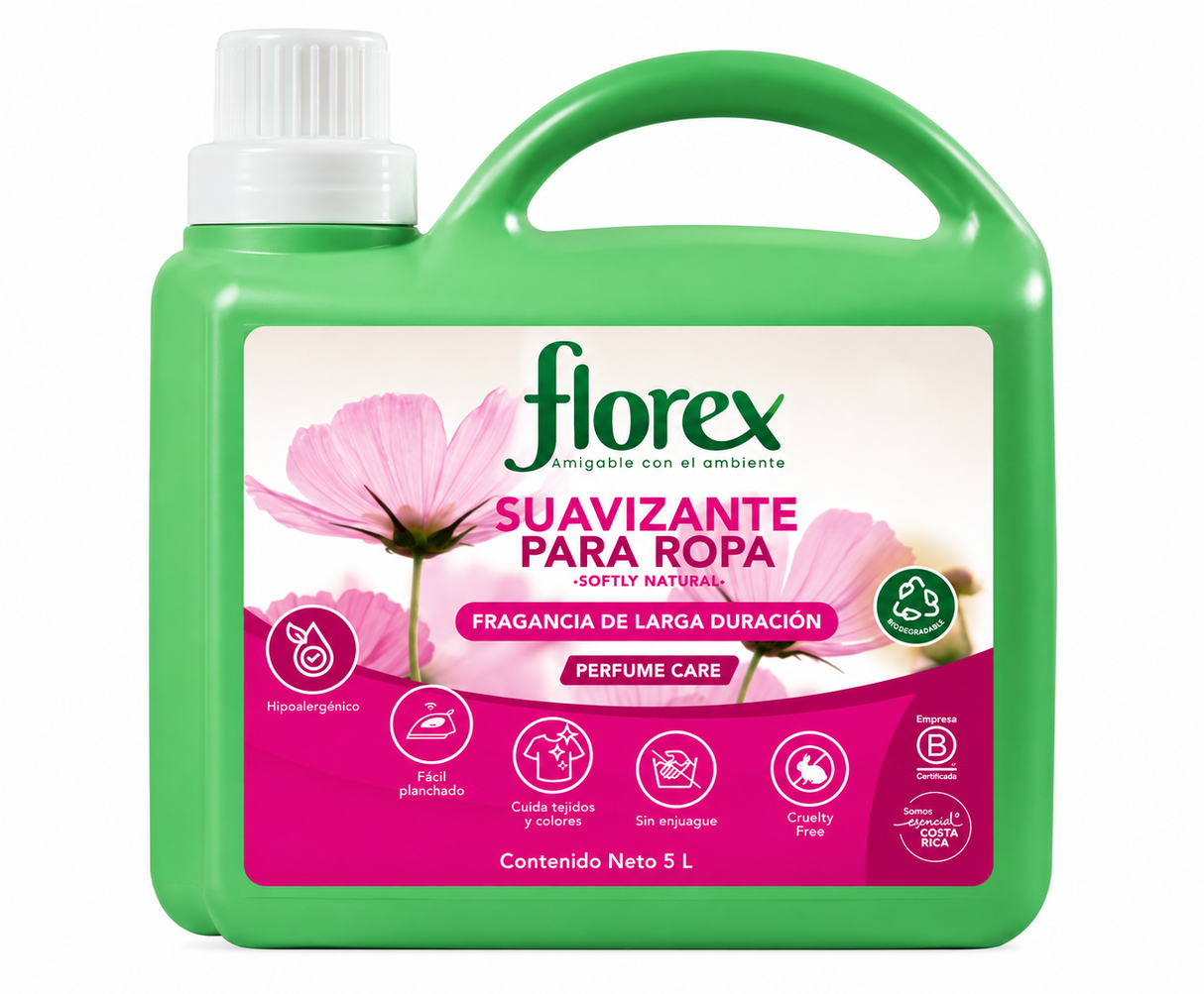 SUAVIZANTE ROPA PERFUME CARE FLOREX 5 LITROS
