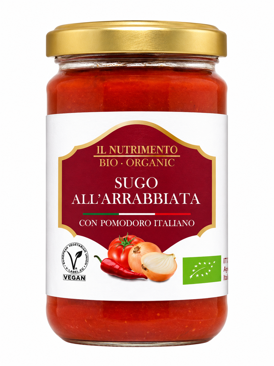 SALSA TOMATE ARRABBITA ORGANIC IL NUTRIMENTO 280G