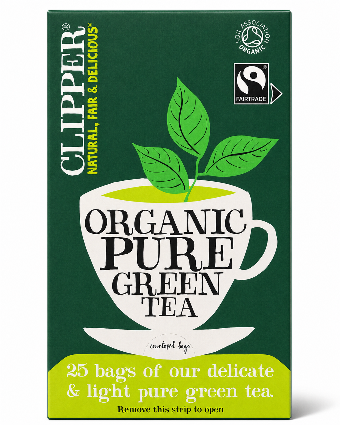 GREEN TEA PURE CLIPPER 40g