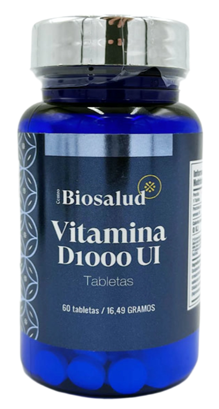 TABLETAS VITAMINA D1000UI 60 UNIDADES BIOSALUD