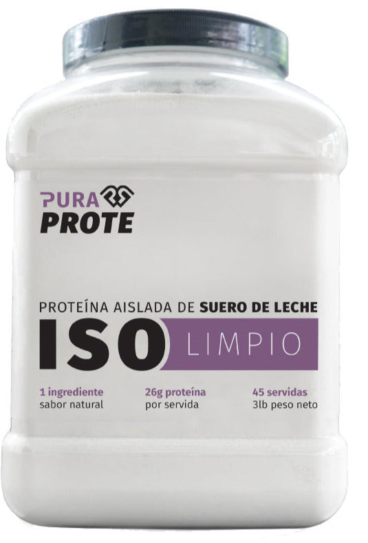 PROTEÍNA DE SUERO DE LECHE ISOLIMPIO PURA PROTE 3lb